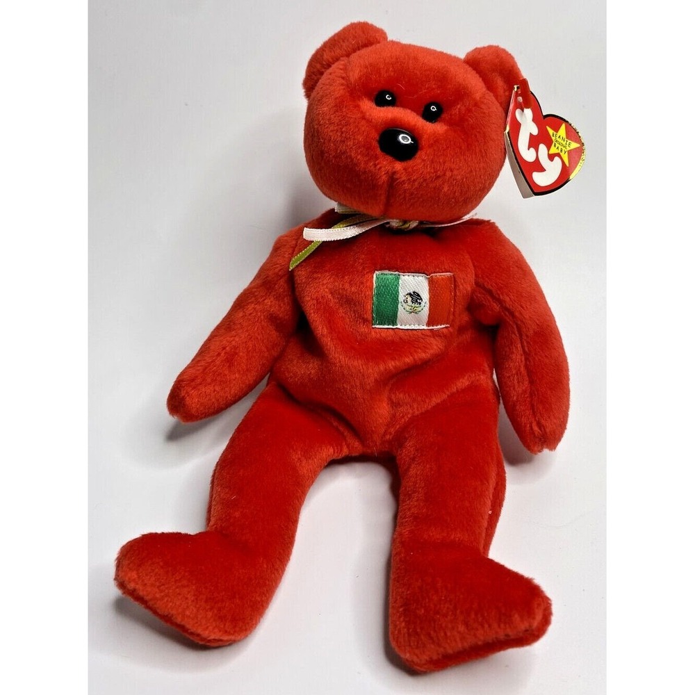 1999 Ty Beanie Baby "Osito" Retired Mexican Bear BB16 E2